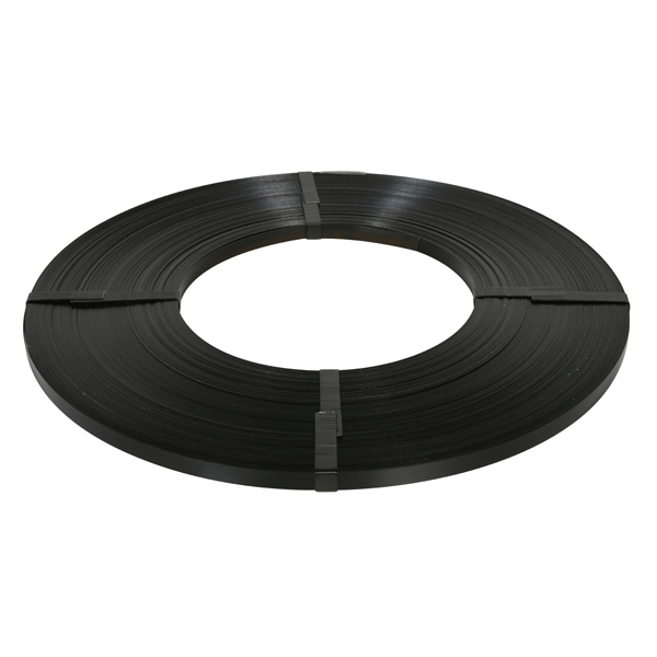 STEEL STRAPPING BLACK 19MM X 180M 15KG/ROLL 